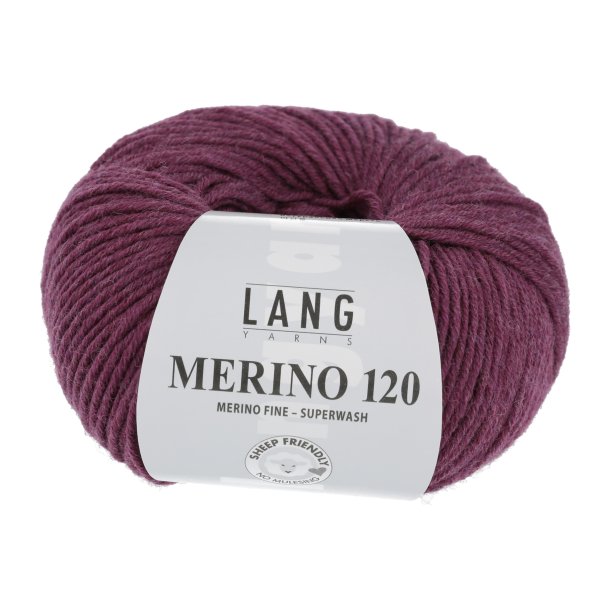 Lang Yarns - Merino 120 Fv. 566 Cyclamen Melange