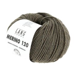 Lang Yarns - Merino 120 Fv. 598 Oliven Melange