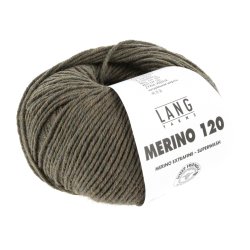 Lang Yarns - Merino 120 Fv. 598 Oliven Melange