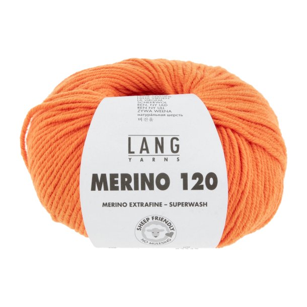 Lang Yarns - Merino 120 Fv. 659 Orange Neon