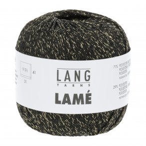 Lang Yarns - Lamè 135m Fv 38.0004 Sort/Guld
