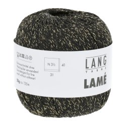 Lang Yarns - Lam&egrave; 135m Fv 38.0004 Sort/Guld
