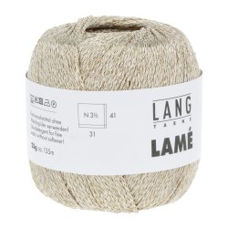 Lang Yarns - Lam&egrave; 135m Fv 38.0022 Hvidguld