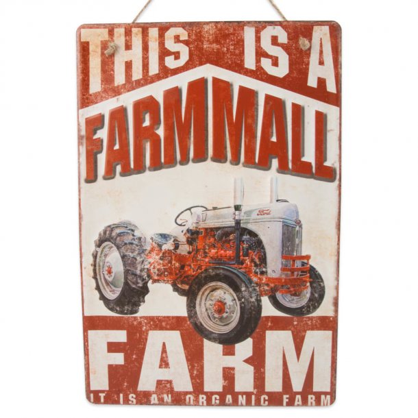 Emaljeskilt 3D - Traktor  " This is a Farmmall....." (No 281)