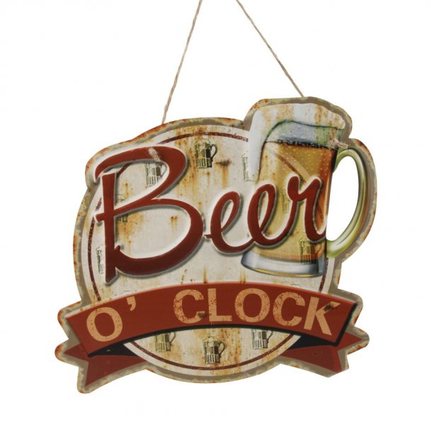 Barskilt i 3D - "Beer O`Clock" Emalje (B116)