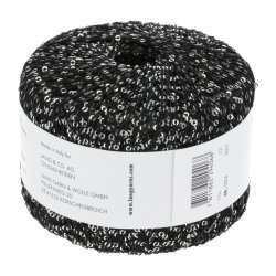 Lang Yarns - Paillettes Fv. 04 Sort/Koks med slv