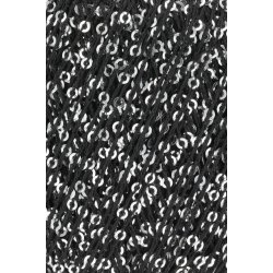 Lang Yarns - Paillettes Fv. 04 Sort/Koks med slv