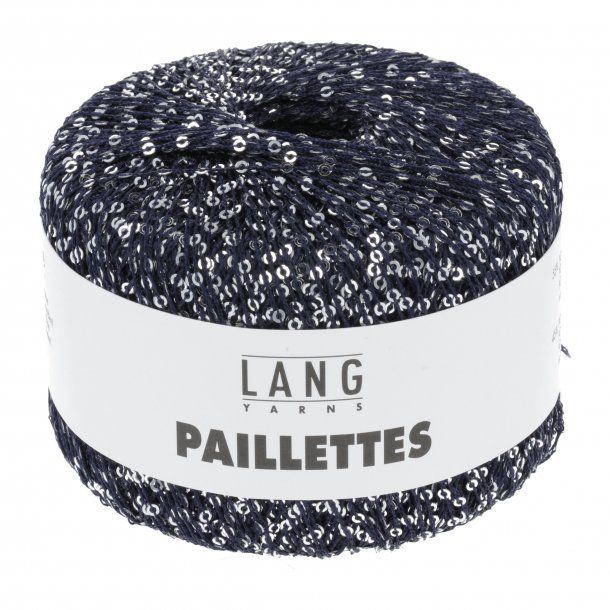 Lang Yarns - Paillettes Fv. 39-0035 Bl/Lilla m/ Slv