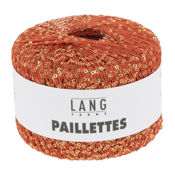 Lang Yarns - Paillettes Fv. 39-0060 Orangerd/Guld