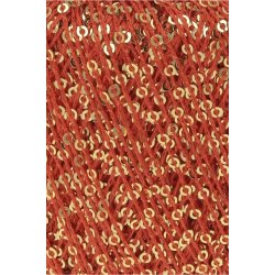 Lang Yarns - Paillettes Fv. 60 Orangerd/Guld