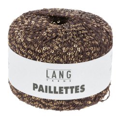 Lang Yarns - Paillettes Fv. 68 Brun/Guld