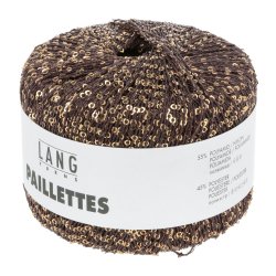 Lang Yarns - Paillettes Fv. 68 Brun/Guld