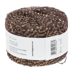 Lang Yarns - Paillettes Fv. 68 Brun/Guld