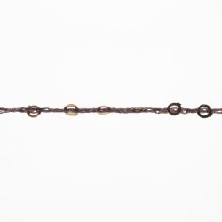 Lang Yarns - Paillettes Fv. 68 Brun/Guld