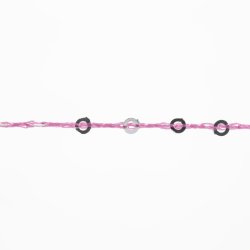 Lang Yarns - Paillettes Fv. 85 Pink/Slv