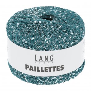 Lang Yarns - Paillettes Fv. 88 Petrol med Slv