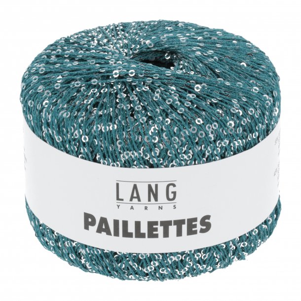 Lang Yarns - Paillettes Fv. 39-0088 Petrol med Slv