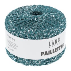 Lang Yarns - Paillettes Fv. 88 Petrol med Slv