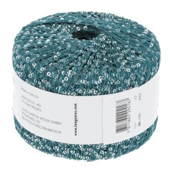 Lang Yarns - Paillettes Fv. 88 Petrol med Slv