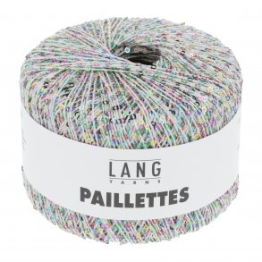 Lang Yarns - Paillettes Fv. 101 Natur M/Multi Color