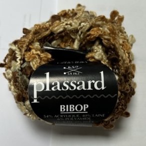 Plassard Bibop Effektgarn - Fv. 36 Brun/Natur Multi