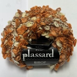 Plassard Bibop Effektgarn - Fv. 42 Orange/Hvede Multi
