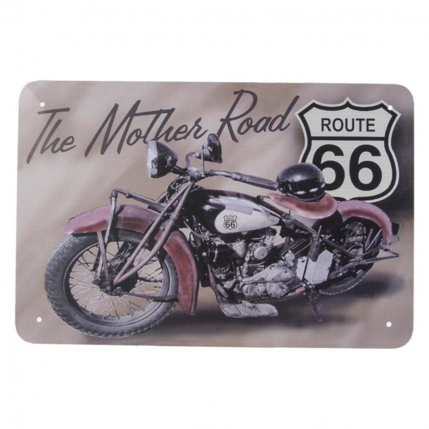 Metalskilt - The Mother Road - Route 66  (B269)