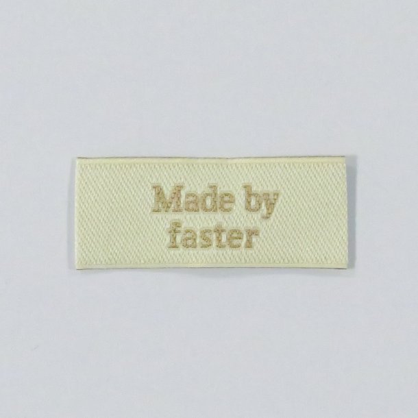 Label - Made by Faster - Fv. Guld