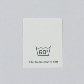 Label - Vask 60 Grader