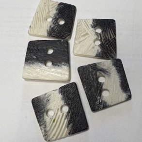 Prydknap Stor i h�rd poly 5 Cm Firkantet