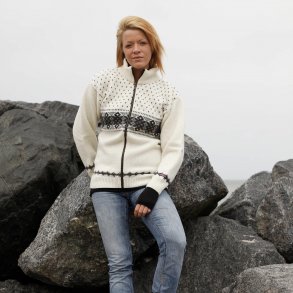 Ulden strik cardigan fra Norge i 100% ren ny uld. (4011FC-51)
