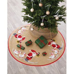 Permin - Broderi kit - Juletrstppe M/ Julemand Med Gs