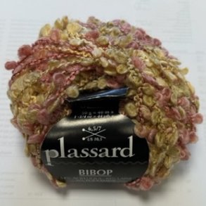 Plassard Bibop Effektgarn - Fv. 33 Rosa/Gul Multi