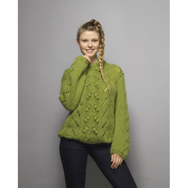 Dolce Sweater med mnstre - Cewec - Enkeltopskrift nr 4606