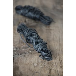 Ldersnor flad 20 meter Sort