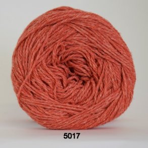 Hjertegarn - Organic Trio Fv. 5017 Brndt Orange.