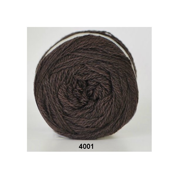 Organic 350 Wool/Cotton Fv. 4001 Mrk Brun