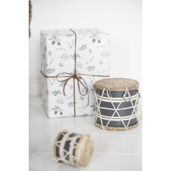 Ldersnor flad 20 meter  Brun