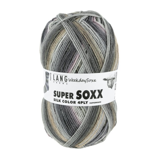 Lang Yarns - Super Soxx Silk Color Fv. 463 Monday