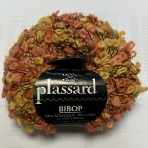 Plassard Bibop Effektgarn - Fv. 54 Orange/Gul Multi