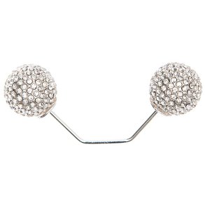 2-Perle Pin i Glas. 65mm