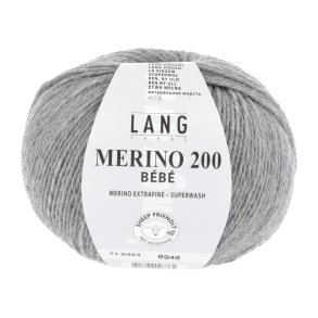 Lang Yarns - Merino 200 Bb Fv. 303 Lys Gr Melange