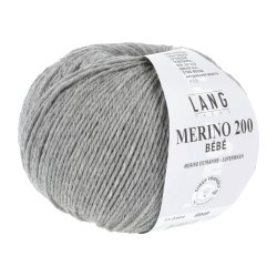 Lang Yarns - Merino 200 Bb Fv. 303 Lys Gr Melange