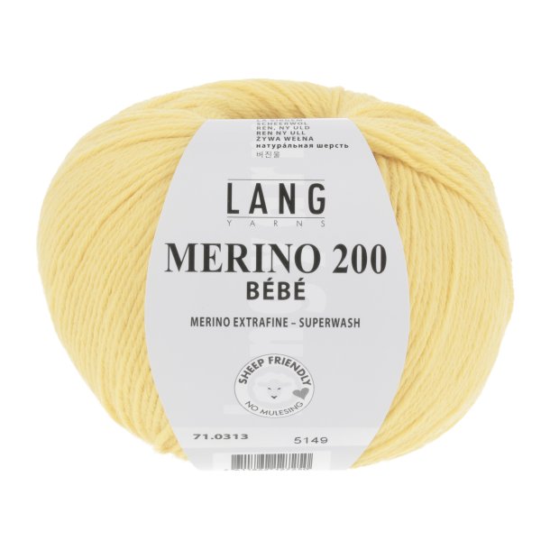 Lang Yarns - Merino 200 Bb Fv. 313 Lemon