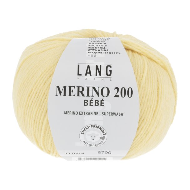 Lang Yarns - Merino 200 Bb Fv. 314 Gul