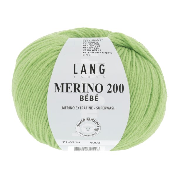 Lang Yarns - Merino 200 Bb Fv. 316 ble Grn