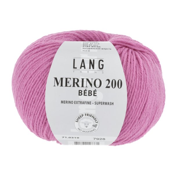 Lang Yarns - Merino 200 Bb Fv. 319 Pink