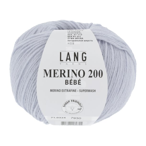 Lang Yarns - Merino 200 Bb Fv. 324 Perle gr