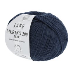 Lang Yarns - Merino 200 Bb Fv. 325 Marine Bl