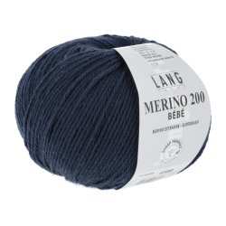 Lang Yarns - Merino 200 Bb Fv. 325 Marine Bl